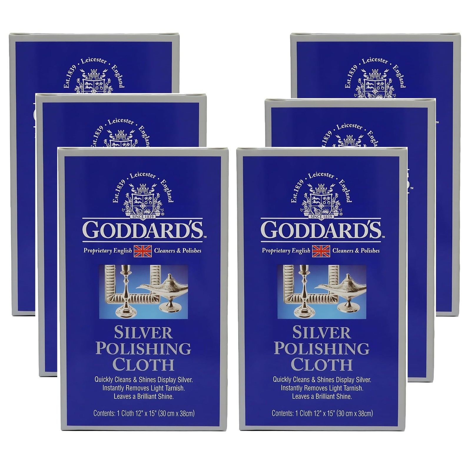 Goddard’s Cotton Silver Polishing Cloth for Cleaning Silver Jewelry, Gold, Di…