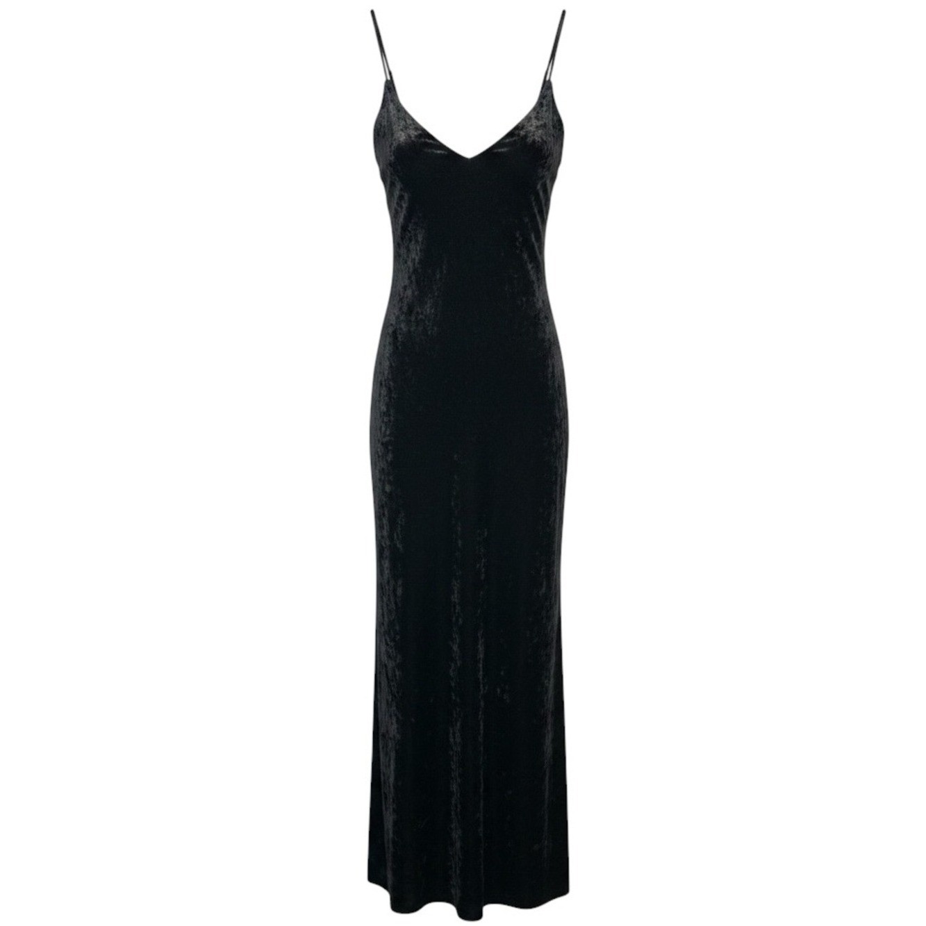Vintage Betsey Johnson Crushed Velvet Goth Witchy Vamp Maxi Slip Dress Size P