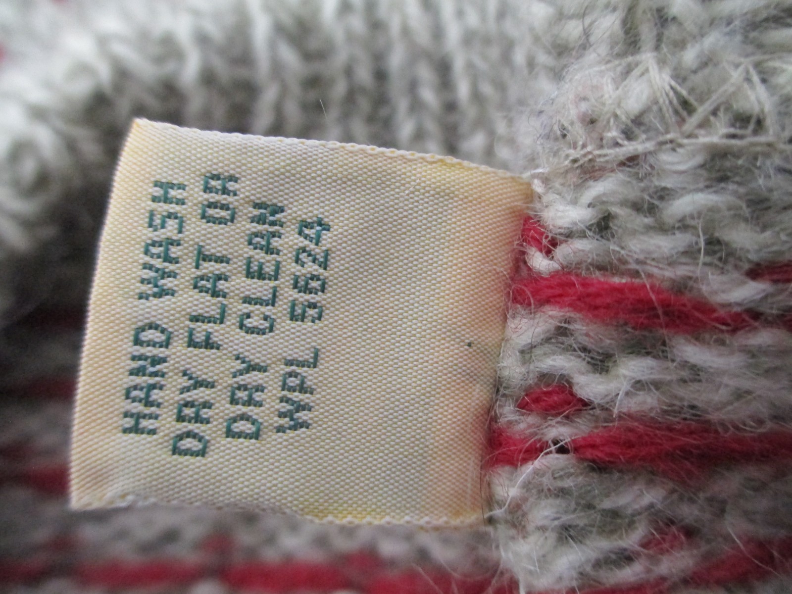 „VINTAGE” L.L. BEAN 🌸 XS / SMALL==BEIGE & RUST / WOOL BLEND / CARDIGAN SWEATER