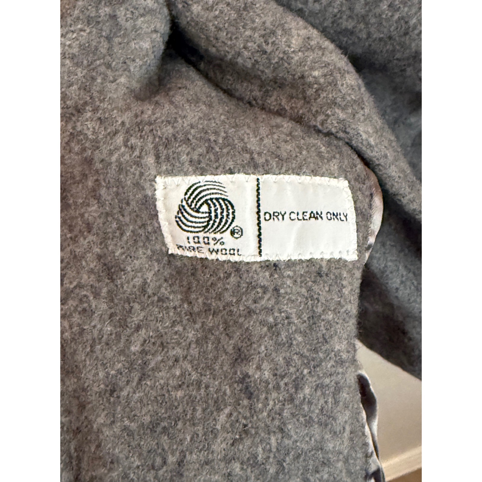 Bromleigh Wool Coat Womens Medium Grey Excellent Vintage ILGWU USA Made