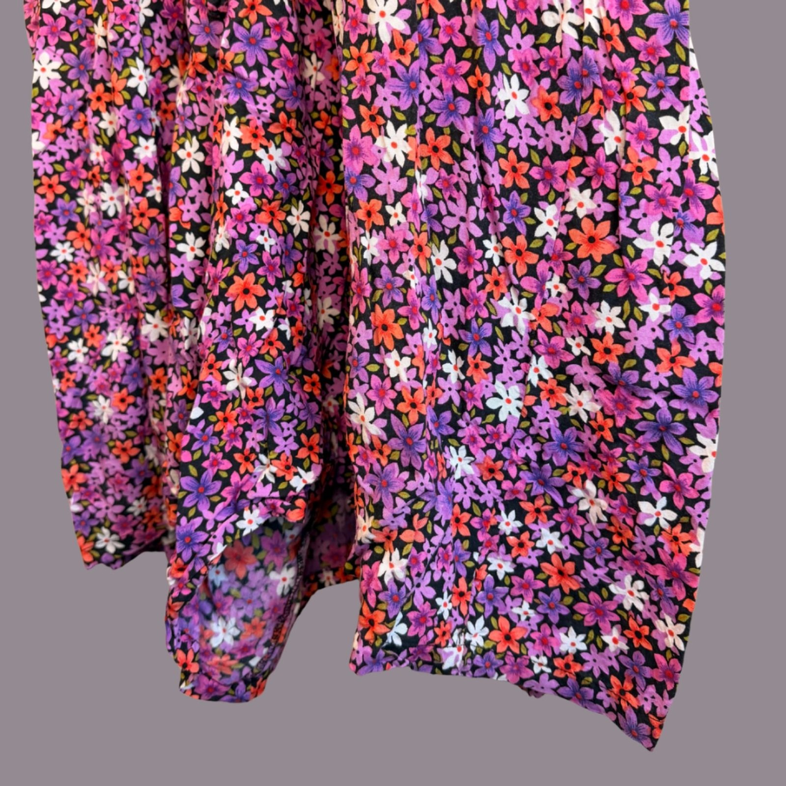 Vintage 1990s Expressions Plus Floral Print Button Front Romper