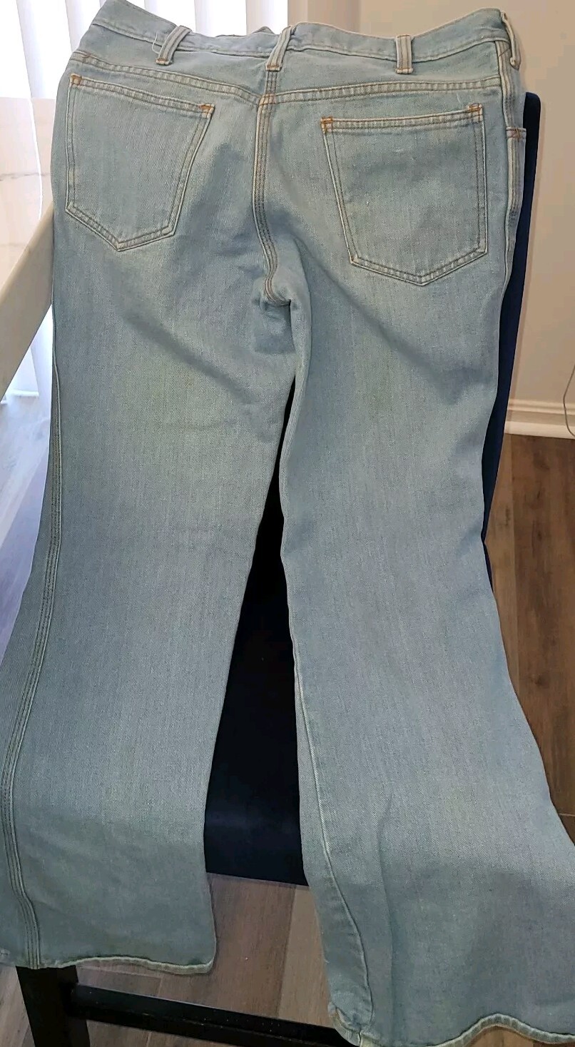 Vintage GAP 70s Style High Rise Skinny Flare Jeans SIZE 31 (11) X 33L