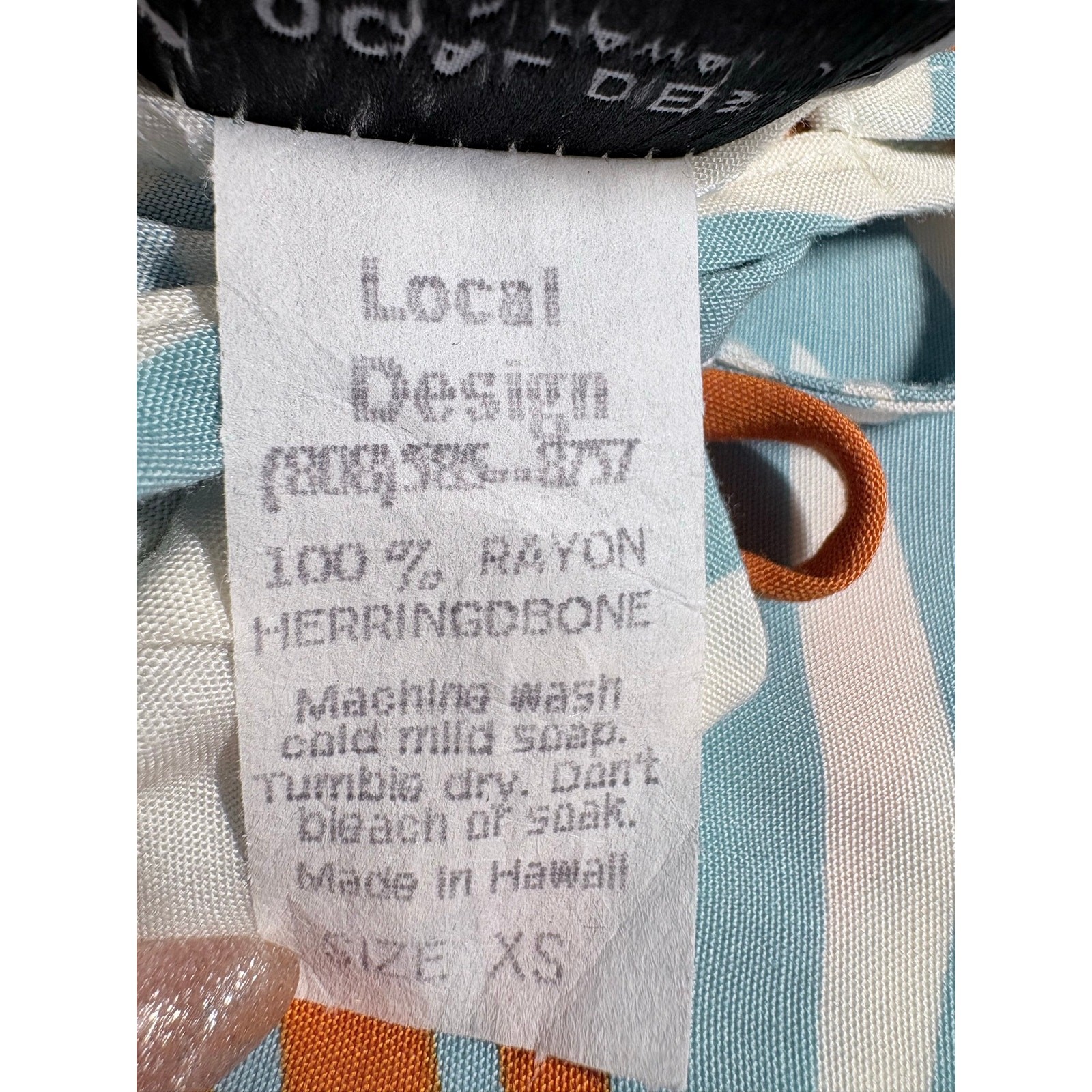 Vintage Local Design Made In Hawaii Funky Retro Racer Back Flowy Top Women’s XS