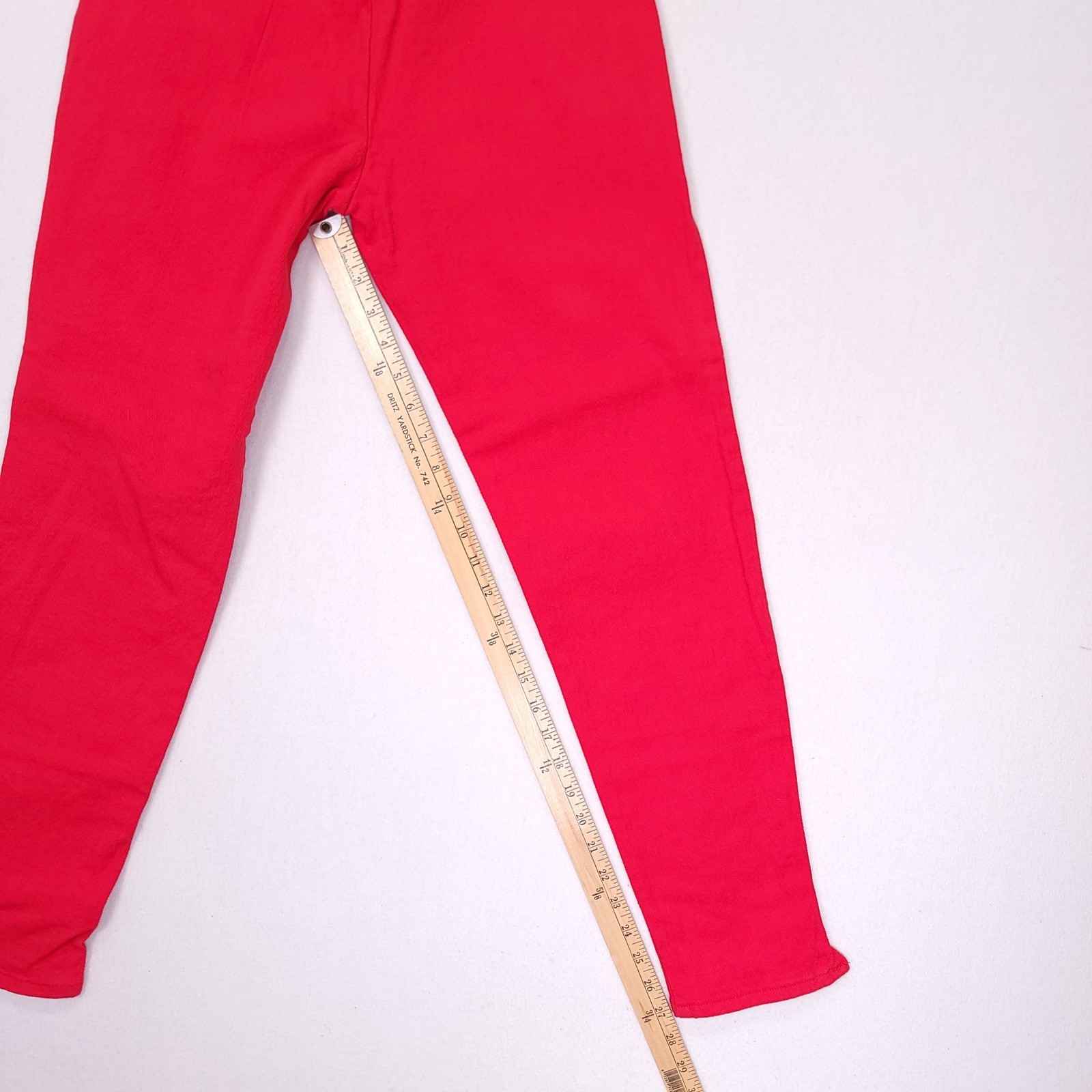 Vintage A. Smile Gelati Red High Waisted Elastic Waist Pants SJ0511B Womens 11