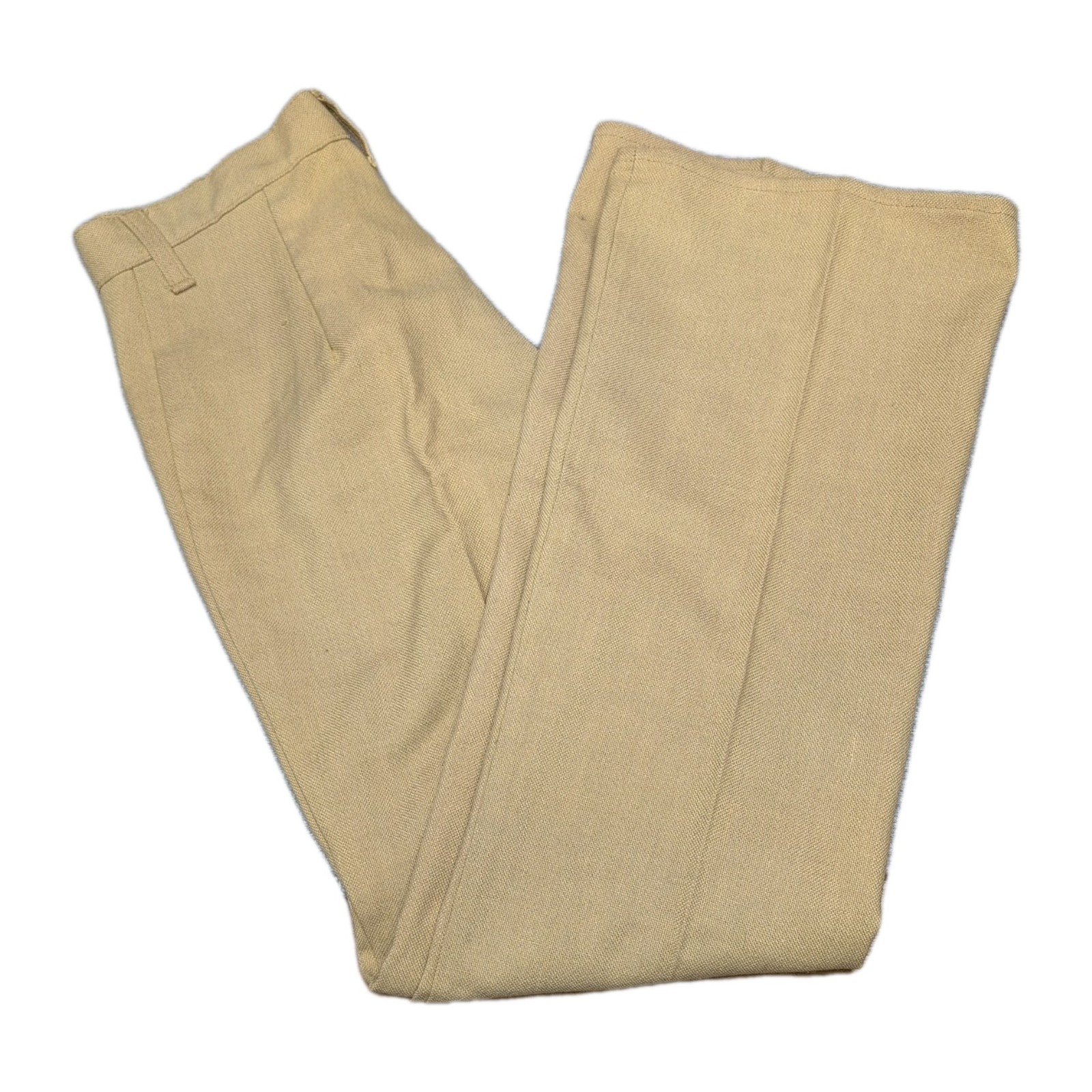 Levi’s For Gals Sta-Prest Cotton Canvas Slacks 28×32 Big E Bush Pants Bellbottom