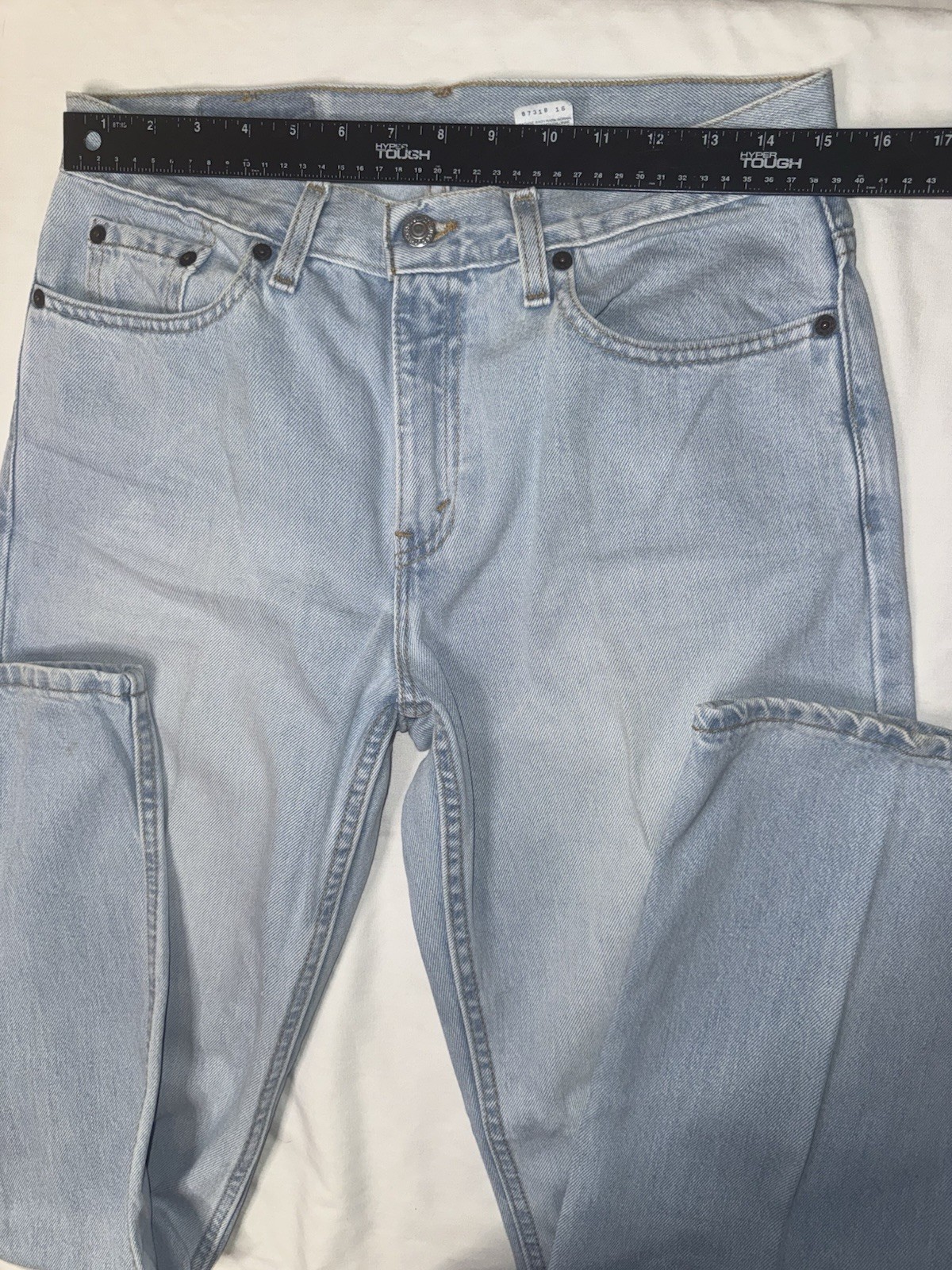 VTG Levi’s 577 Jeans Womens 8M Loose Fit Low Mid Rise Light Wash Denim 30×30 Y2K