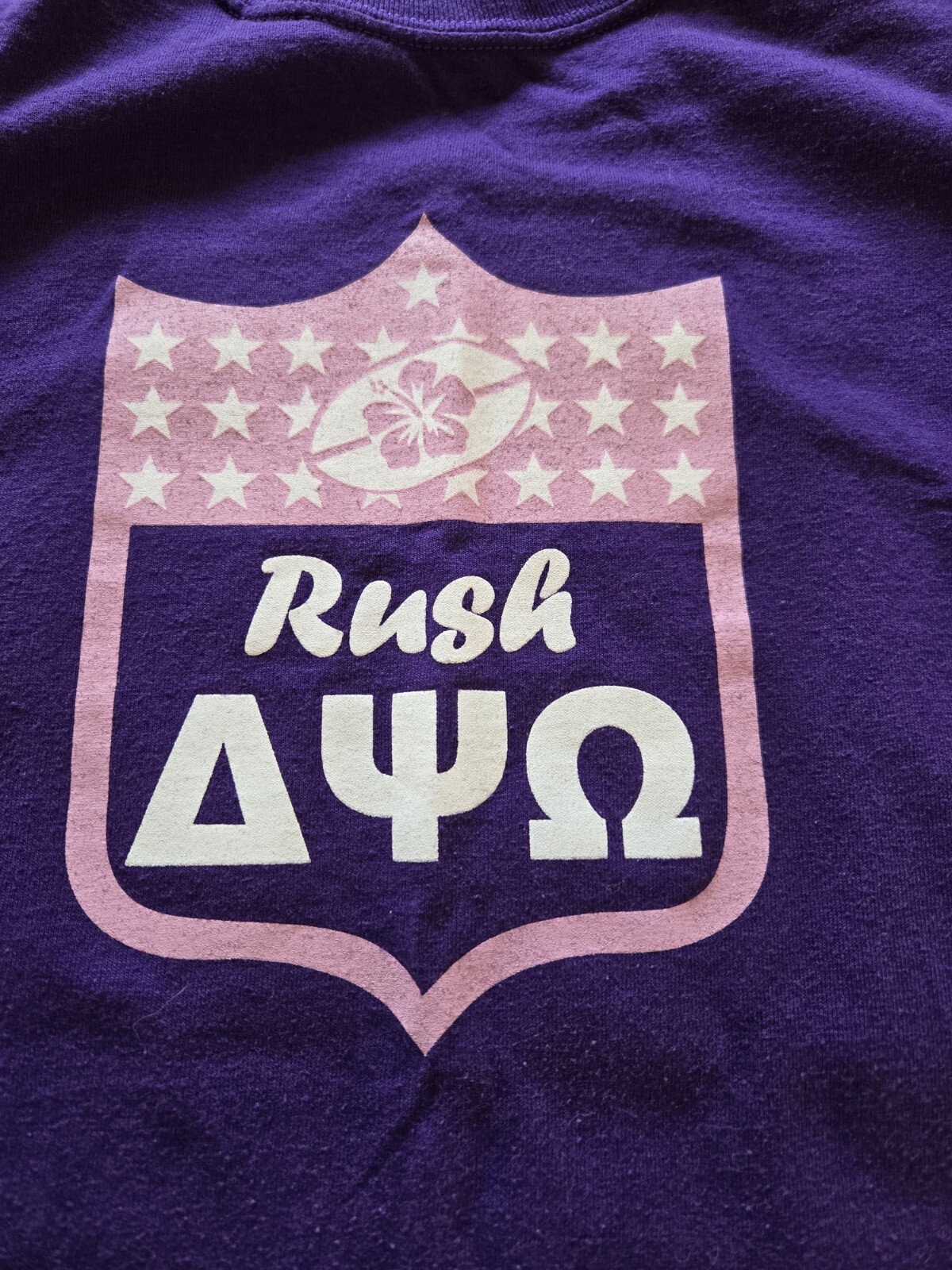 Vintage Delta Psi Omega Music Honor Society Rush 2009 NFL Shield Tshirt
