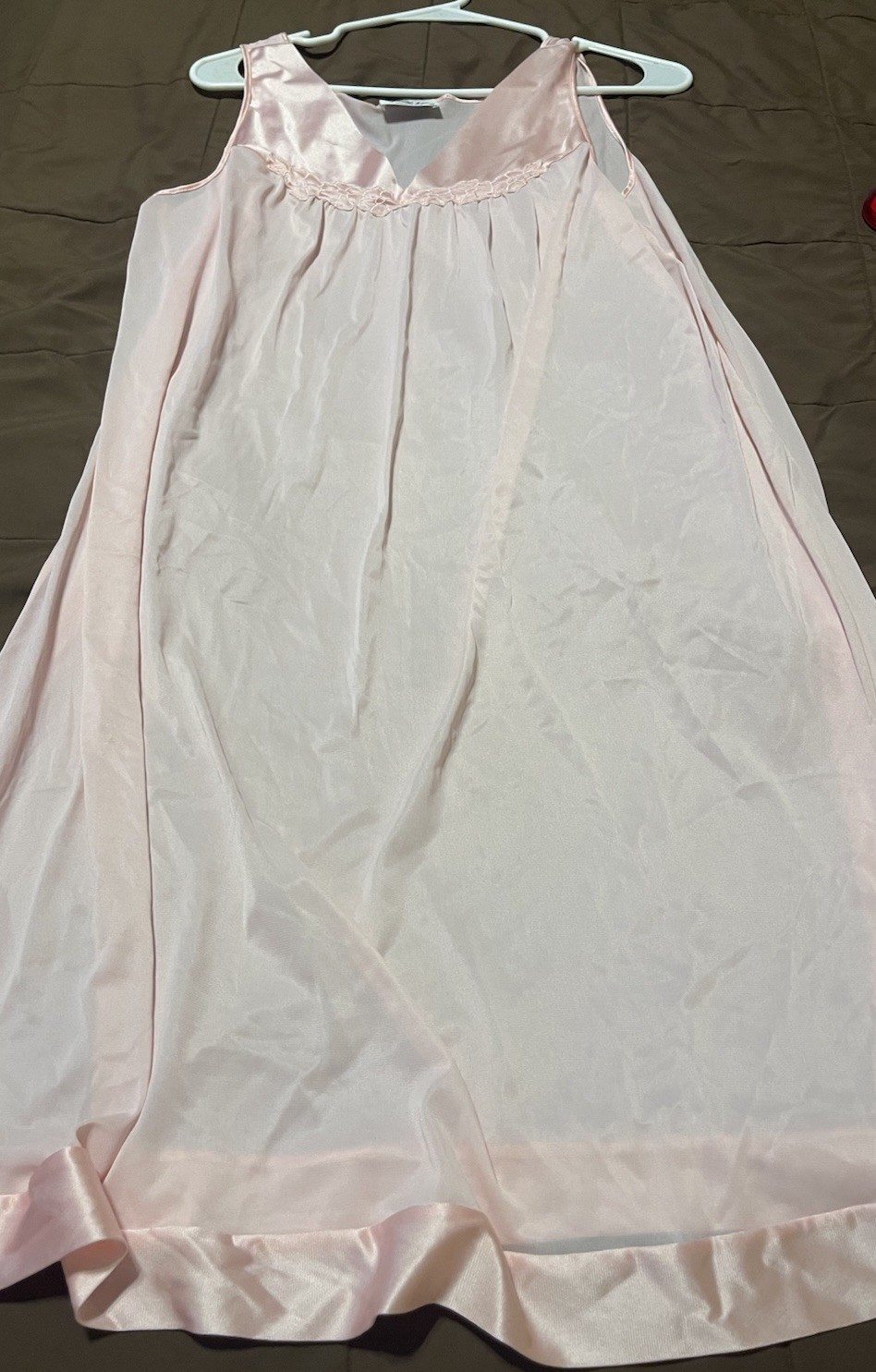 Vanity Fair Vintage Nylon Gown With Cover Jacket Medium Small Pink