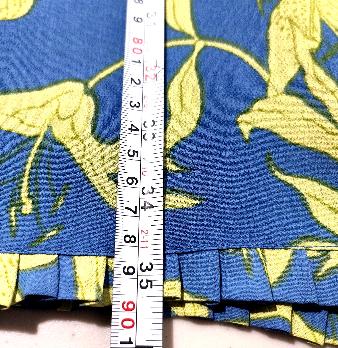 PUTUMAYO VTG Midi Skirt + Tank Top Set M Tropical Floral Beachy Pleated Hems
