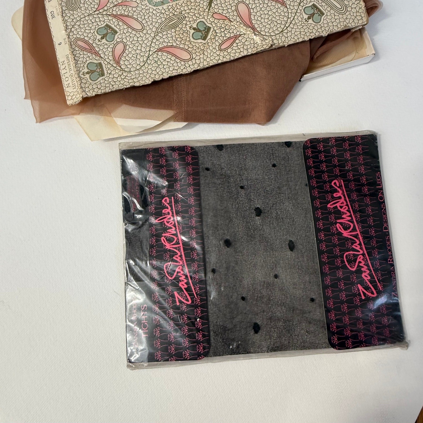 VTG NOS Valcort Nylon Imperial Evita Stockings Lot Zandra Rhodes PantyHose