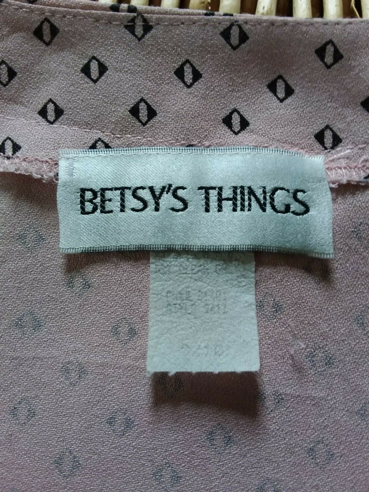 VTG DUSTER LIGHTWEIGHT JACKET BETSY’S THINGS Patch Pockets Pink Size 9/10