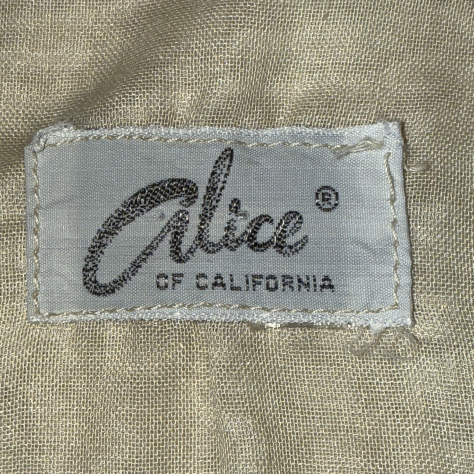 Vintage 70s Alice Of California Sheer Ivory Boho Blouse Cuffs Milkmaid Core XS/S