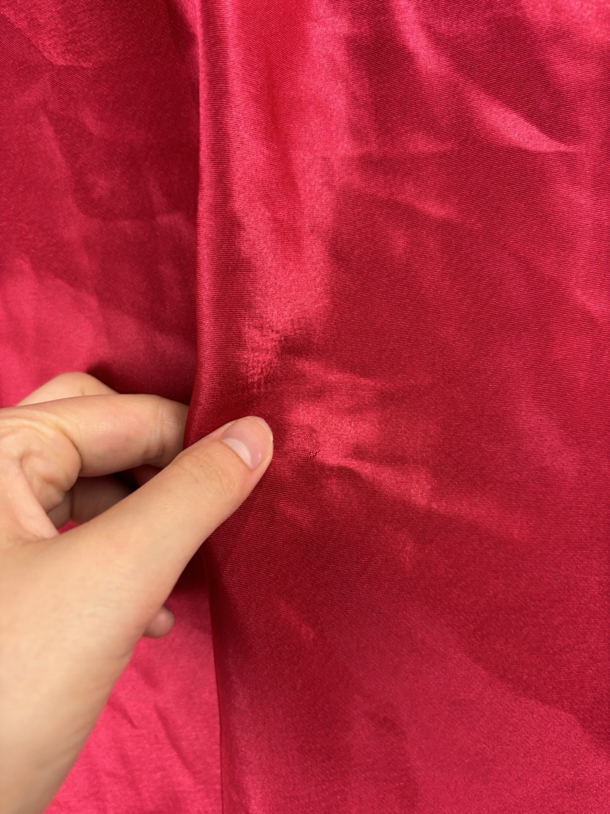 Vintage T R Bentley Red Bias Cut Satin Sexy Lingerie Mini Slip Dress Size M SEE
