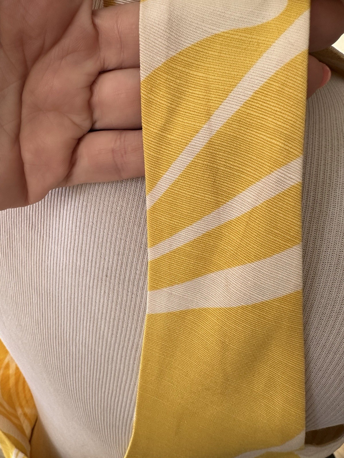 Geoffrey Beene Boutique 1970’s Yellow Maxi Dress Open Bow Back Pockets