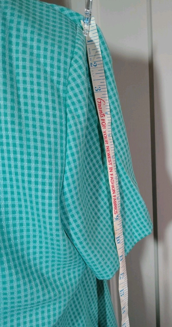 Miss Dorby Size 18 Vintage 2 Piece Aqua Dress