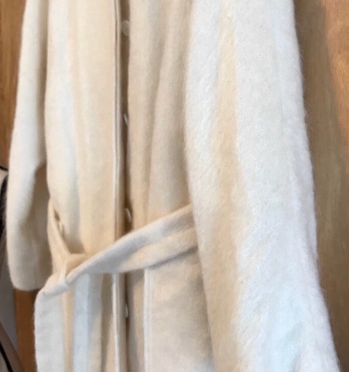 Jacobson By Denise Coat Mohair/Wool Long Vintage Size L Mid-calf Bust 47”