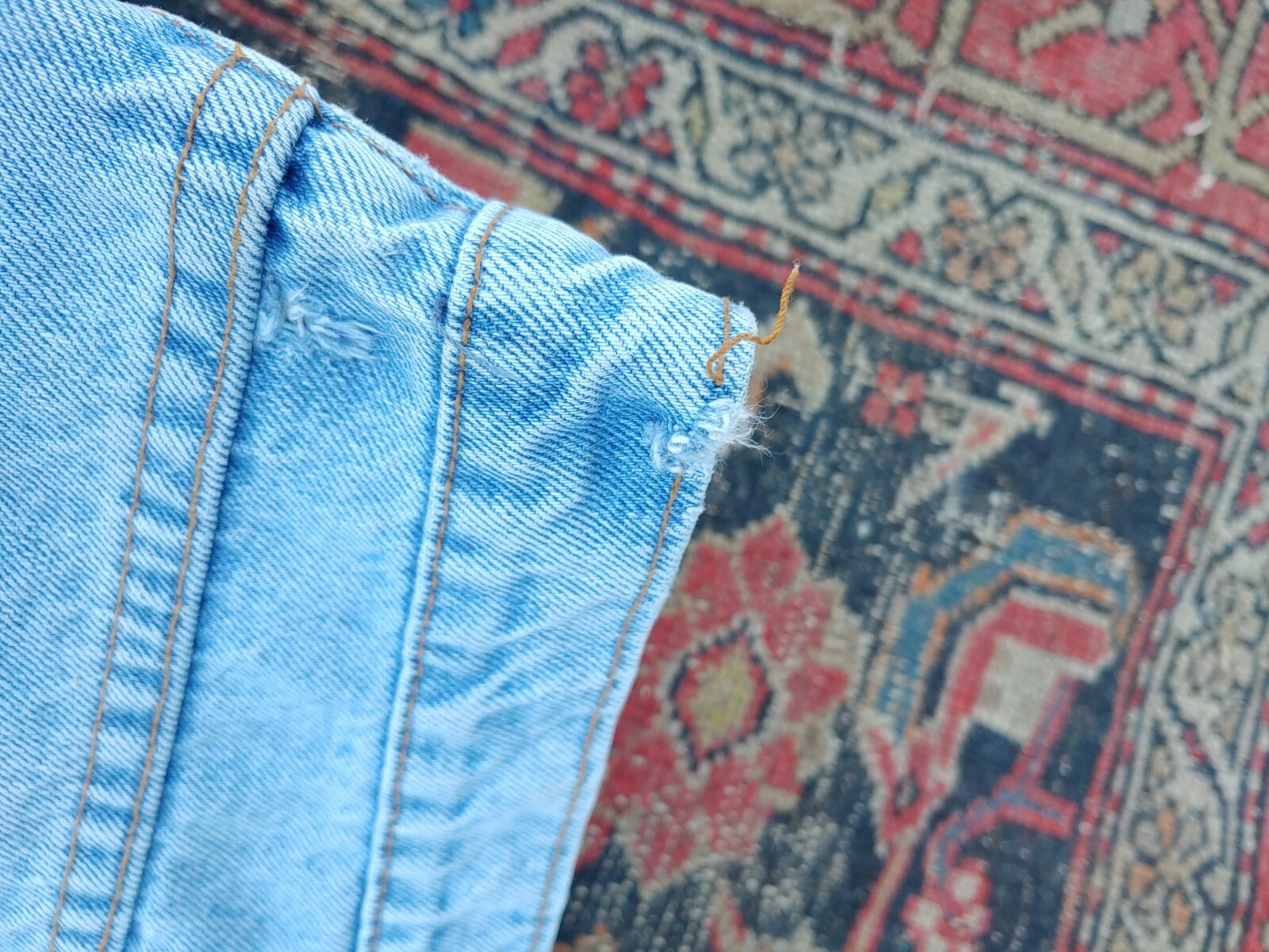 Vintage 1980s Jordache High Waisted Worn Mom Blue Jeans 13 14 Ink Doodles Wear