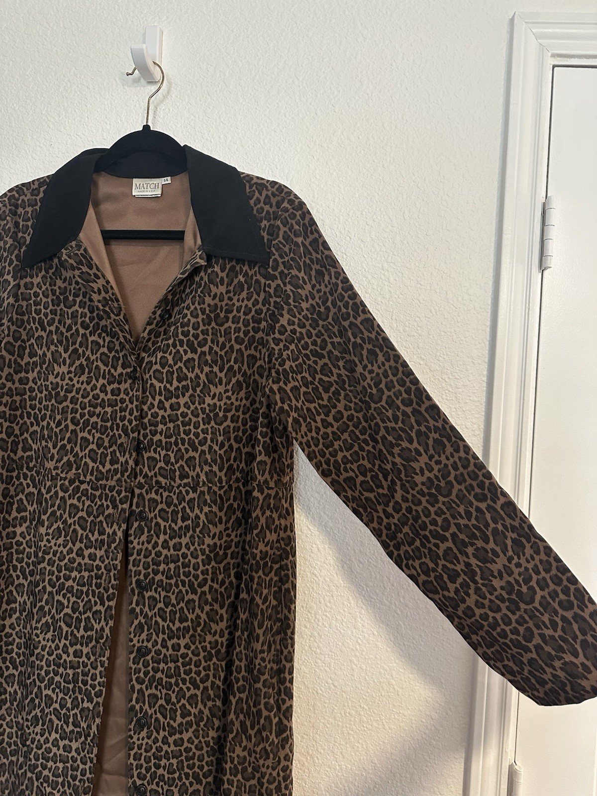 Vintage MATCH Made in USA Cheetah Dress/Jacket, Retro, Rocker-chic, Glam 14