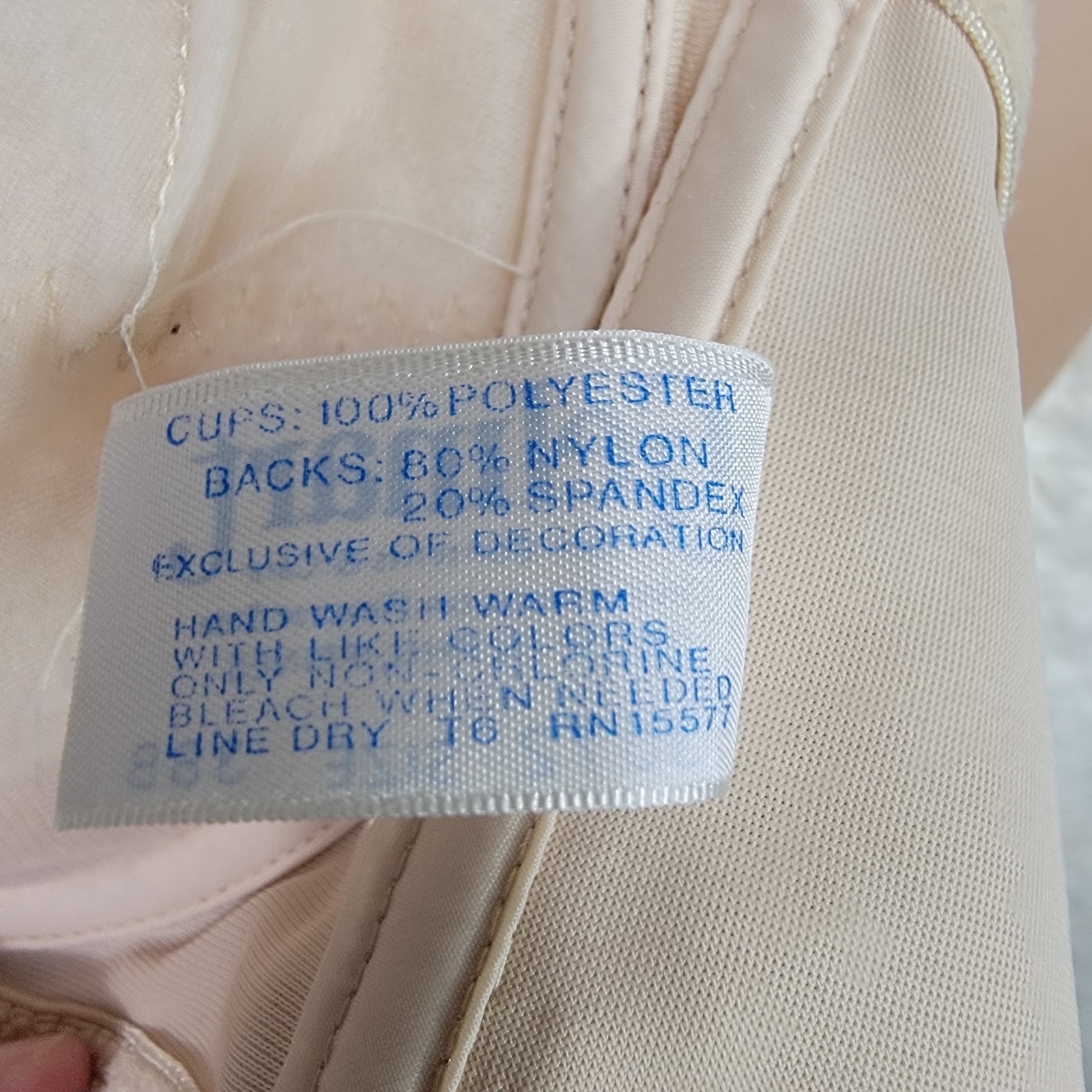 Vintage Gelmart Bra Size 38B Nude Strapless Underwire Pinup Lingerie Padding P