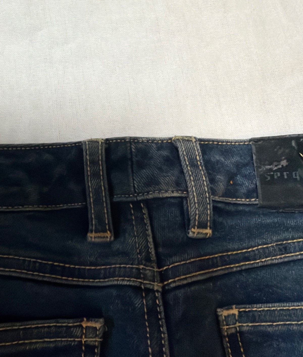 VTG Sergio Valente Jeans 70s 80s Designer Denim Bull Head Patch Pocket Art Sz 26