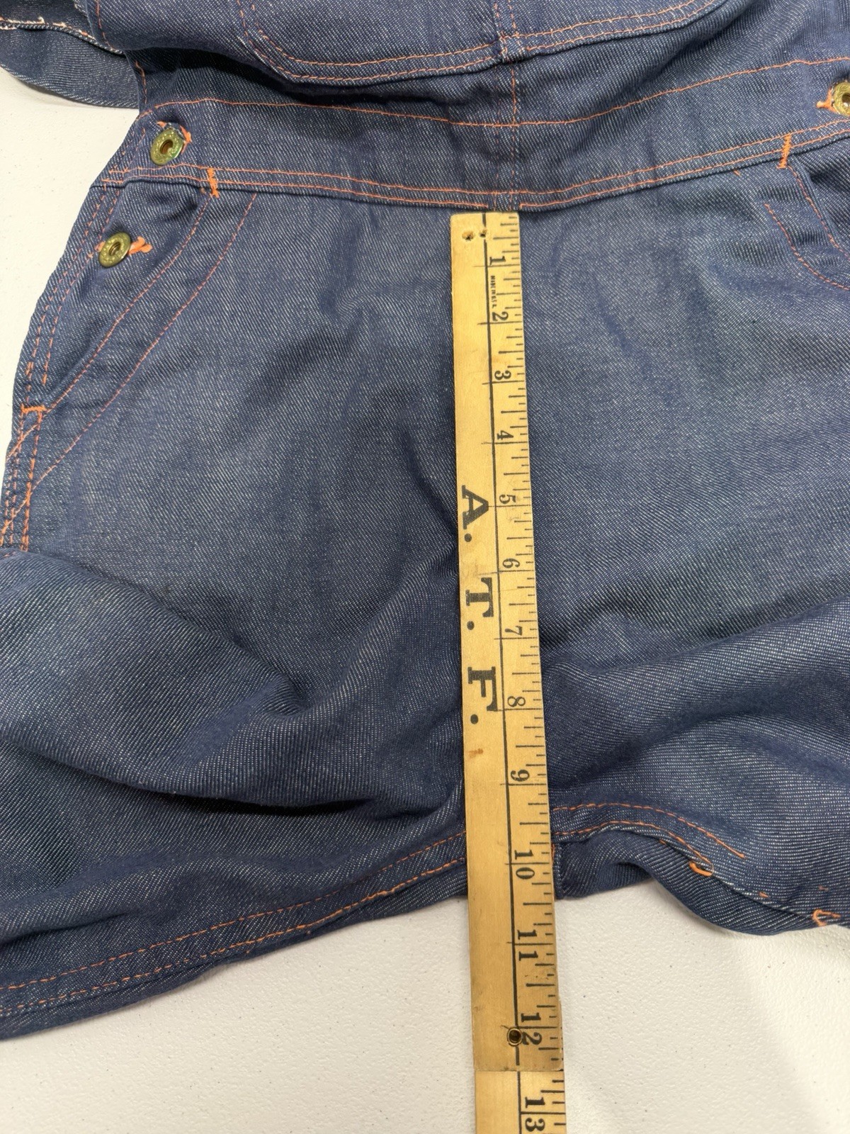 Turtle Bax Denim Overalls 5/6 Sanforized Need Repair