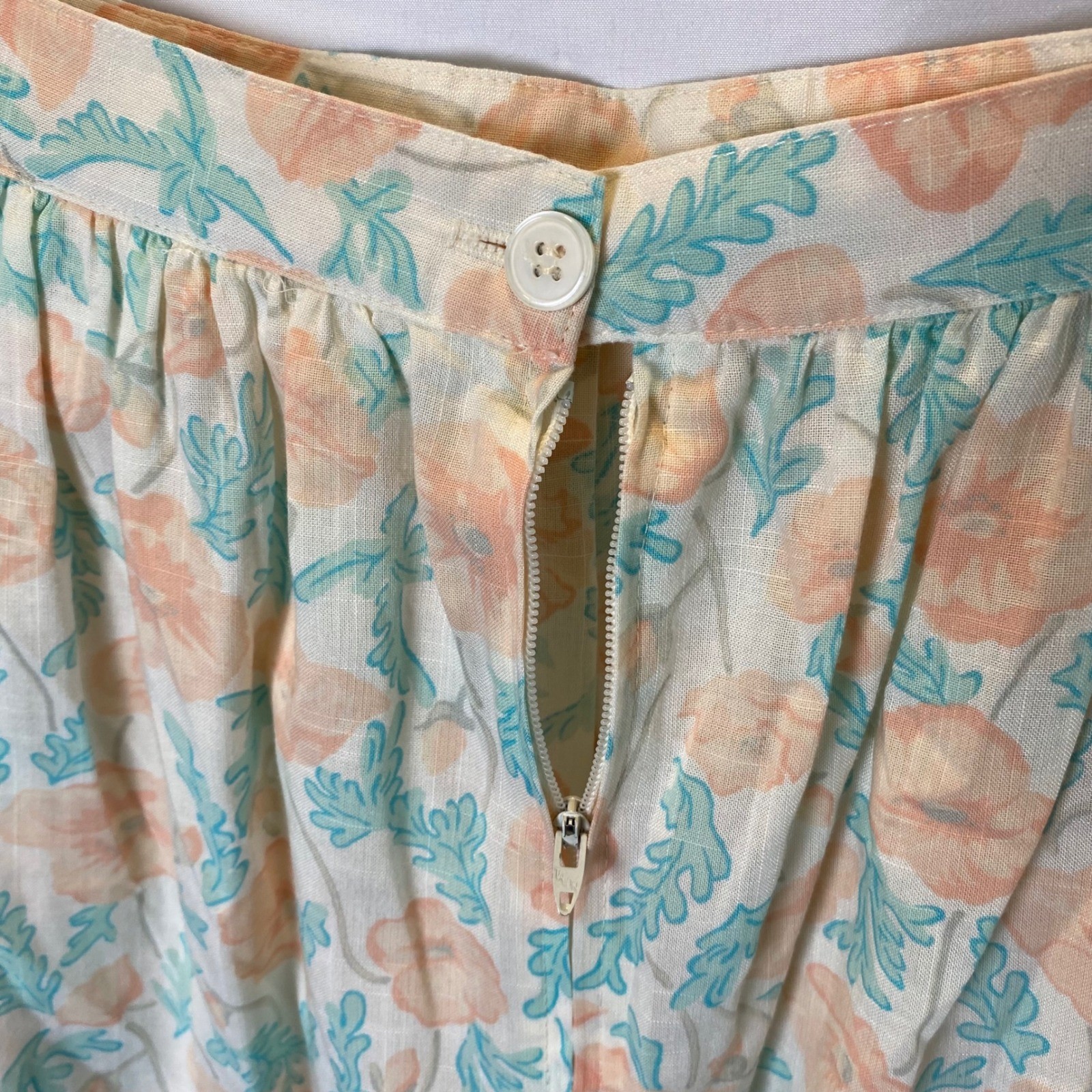 Vintage Ship 'n Shore Limited Edition Floral Skirt Womens Medium Pleated Prairie