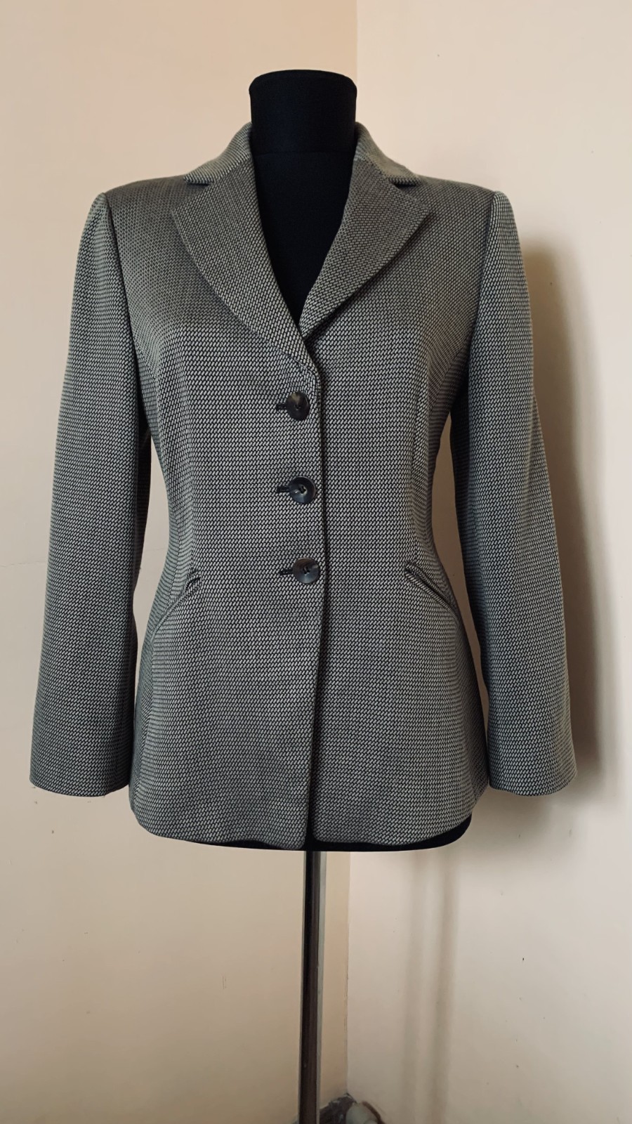 Vintage Armani Collezioni Wool Cashmere Blazer Jacket Tailored Italy Women EU44