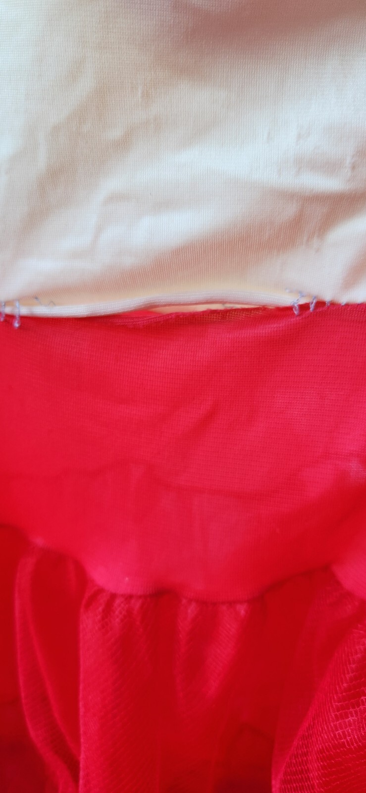 VTG 60’s MALCO MODES RED CHIFFON RUFFLED TIERED PETTICOAT SLIP USA Vanity Fair S