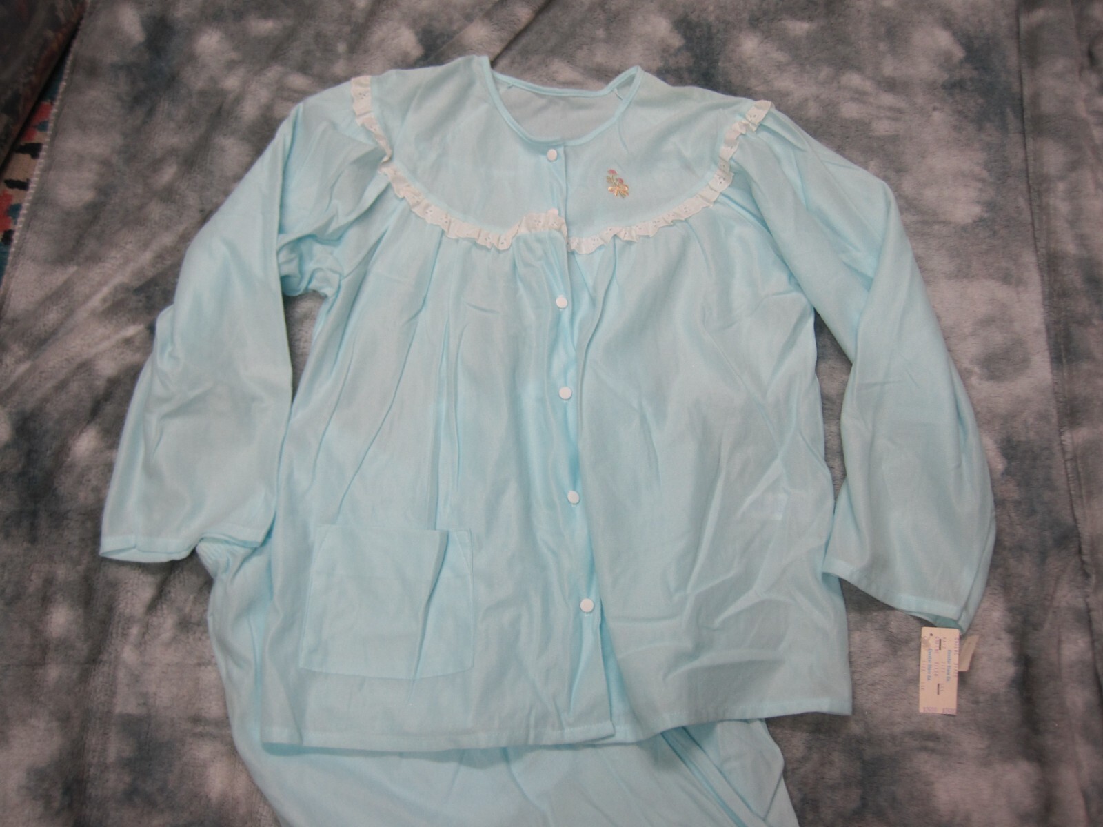 Vintage 2 Piece Long Sleeve Pajamas Katz Large 16-18 New Old Stock With Tags
