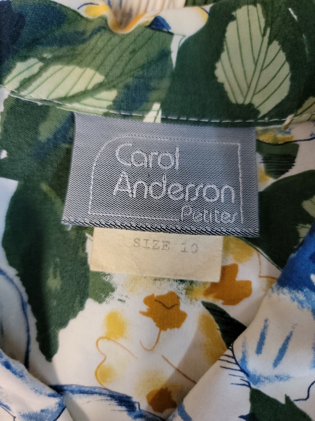 CAROL ANDERSON Petites Vtg 80’s COTTAGECORE Women’s Floral Dress Size 10 #W7