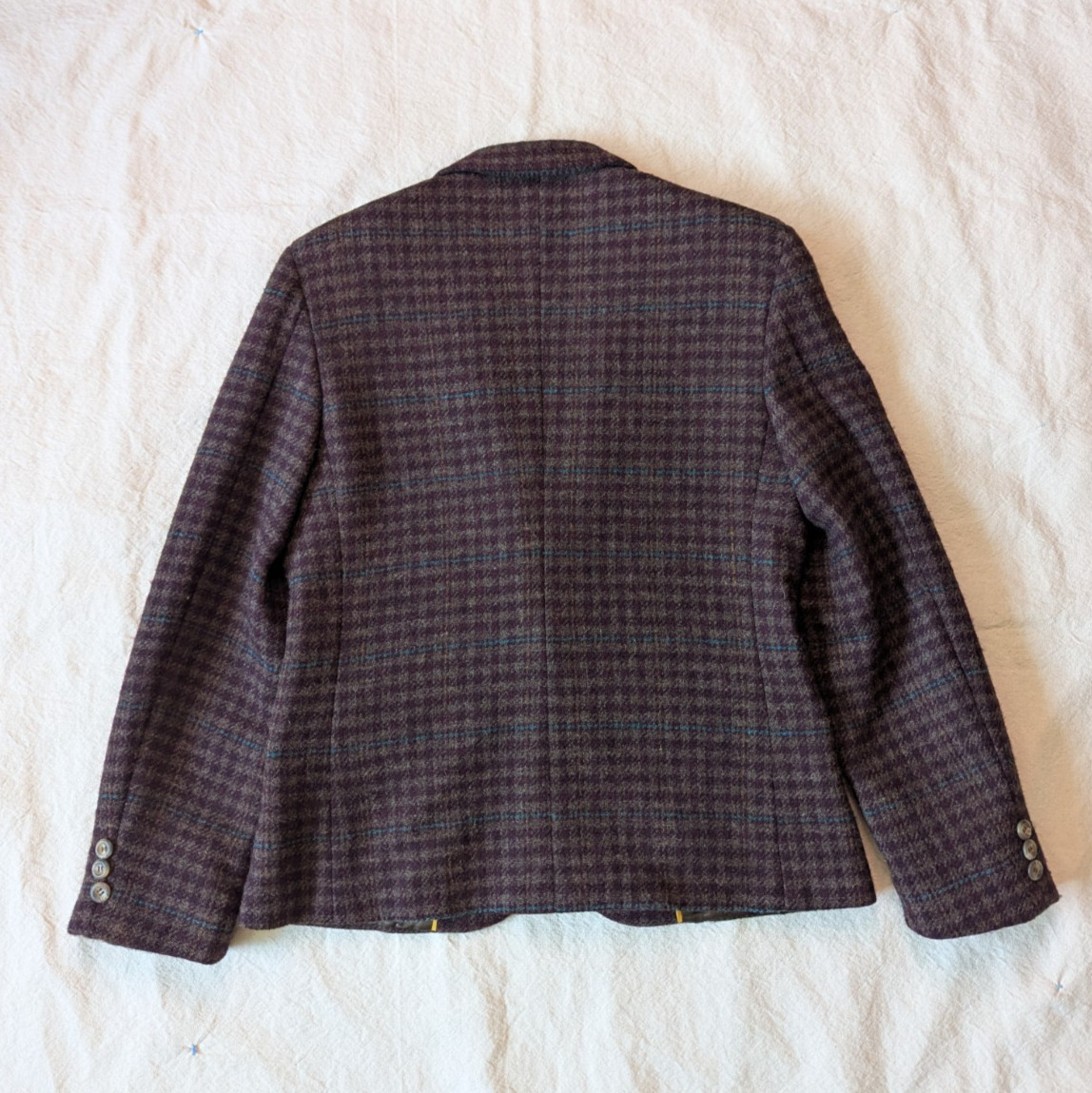 Regent Clothes Women’s VTG 70s Wool Tweed Preppy Maroon One Button Blazer Size 8