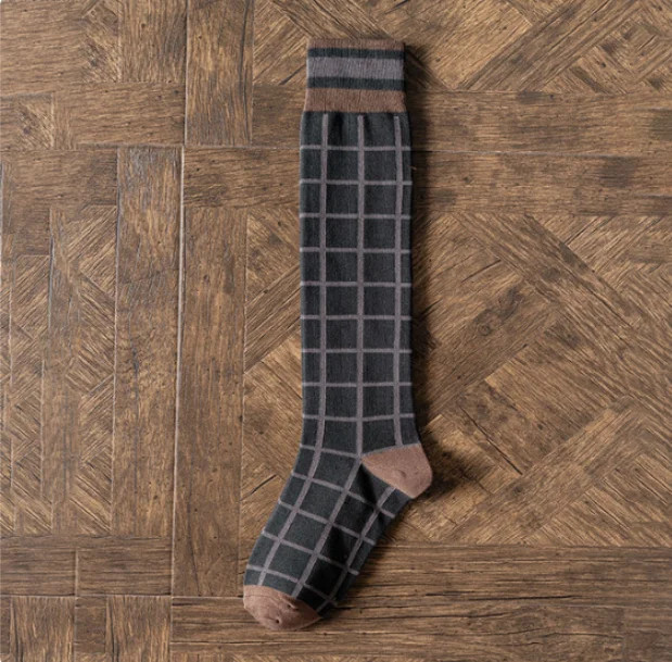Calf socks Japanese retro jacquard long tube women’s socks Korean version