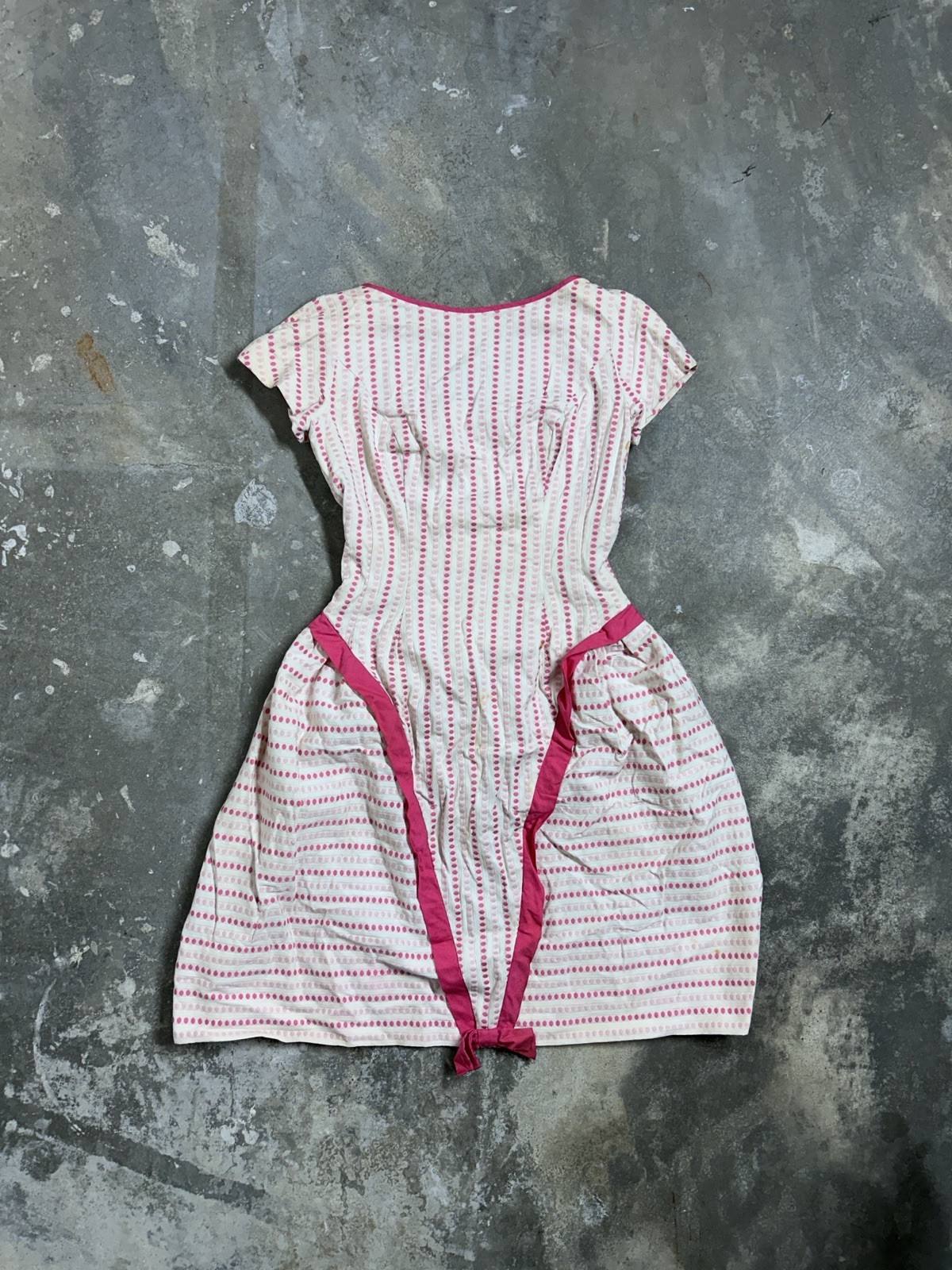 Vintage 50’s Pat Premo California Dot Cotton Dress Women’s Size 10
