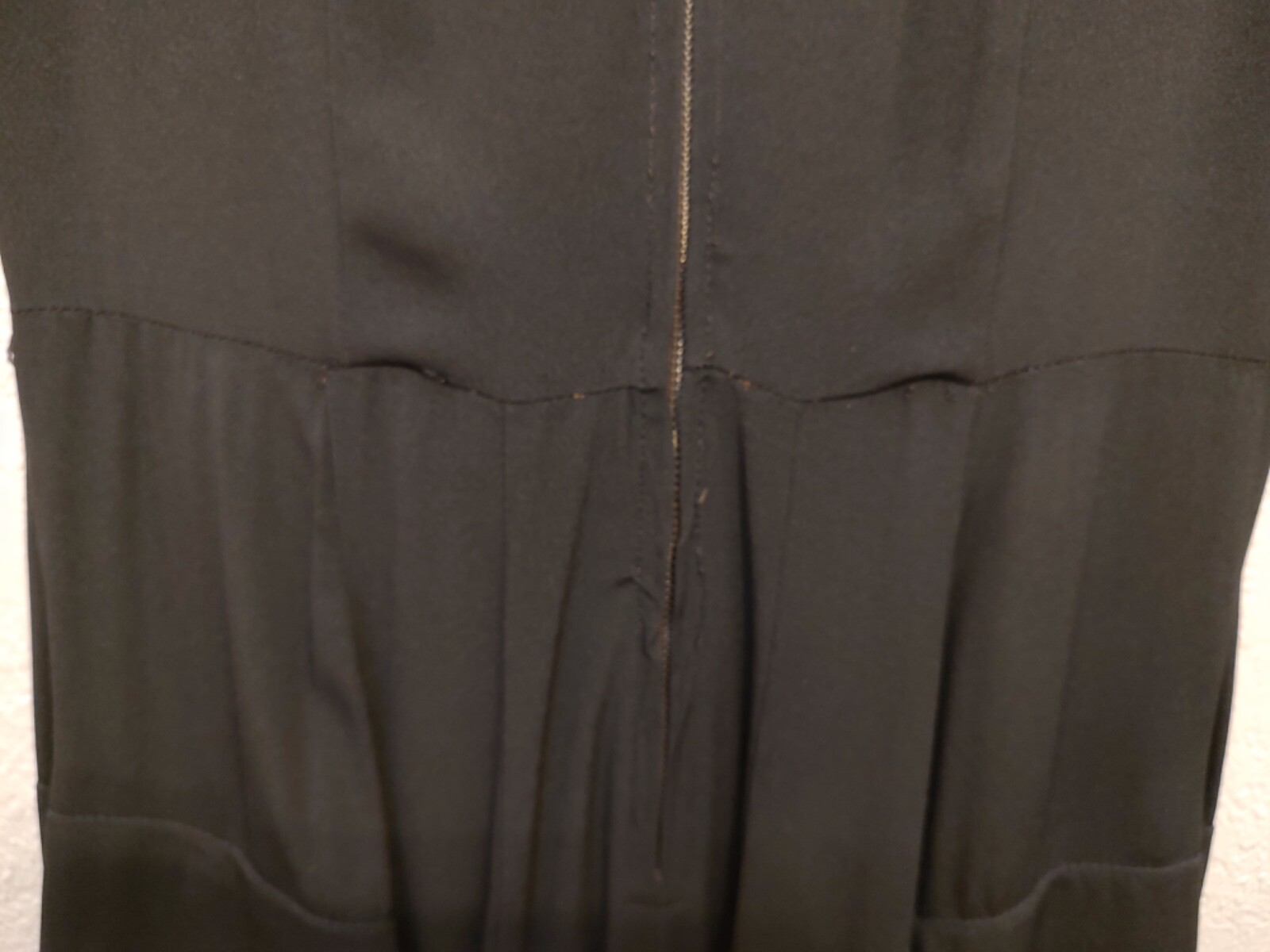 Leslie Fay flirty and fun 1950’s Black Rayon Cocktail dress