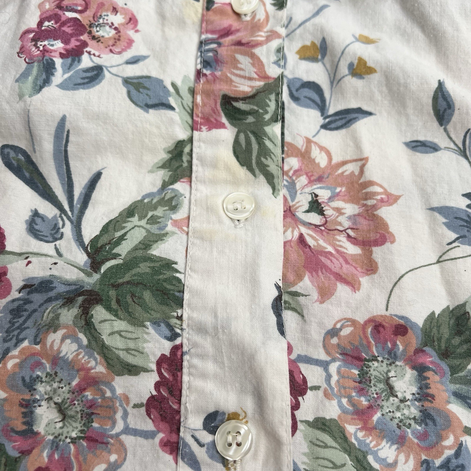Vintage Hunter’s Run Women’s Size S Button up Shirt Floral Easter 80s 90s Small
