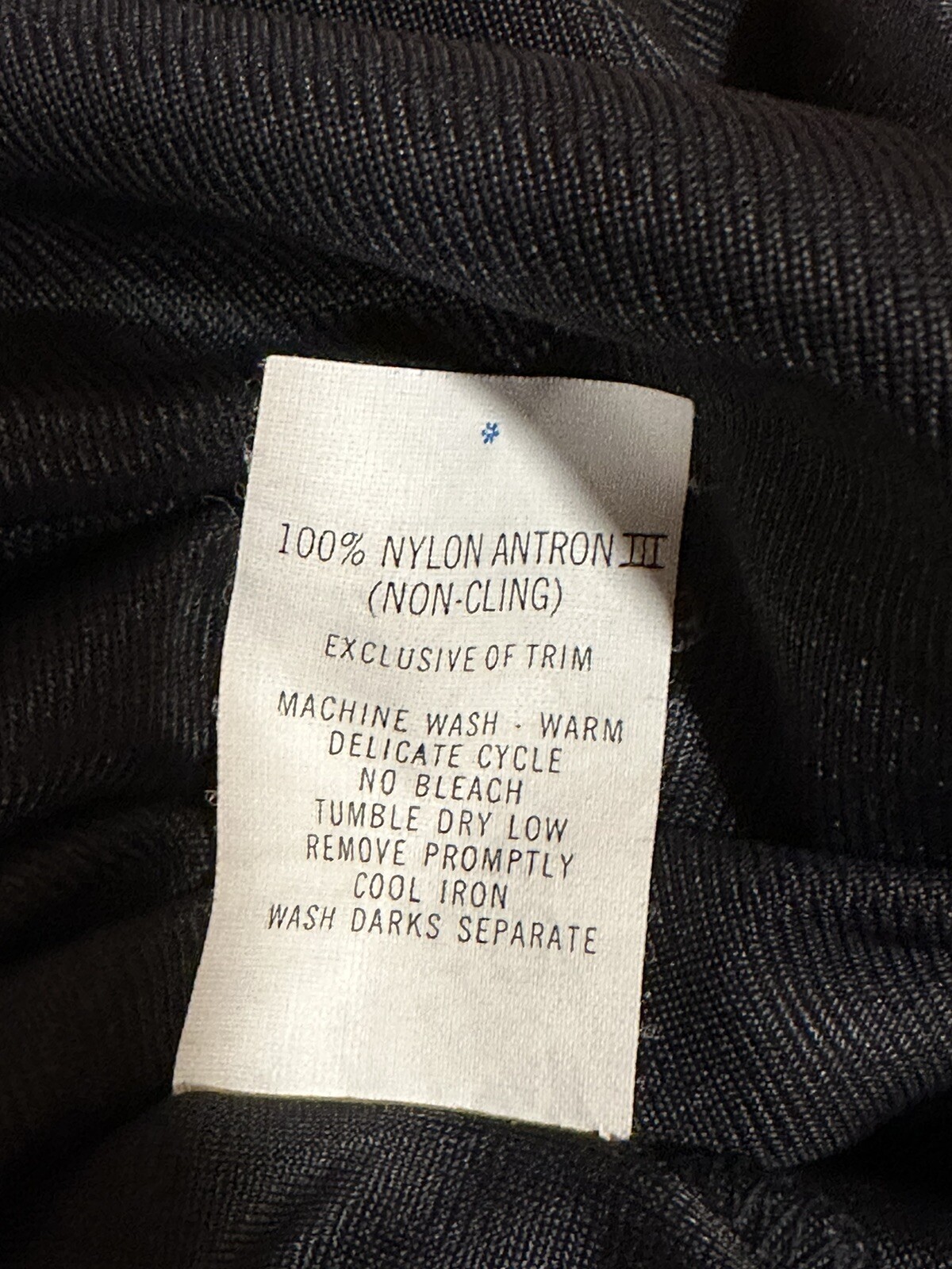 Dutch Maid Full Slip Black Size 32 nylon Vintage Chemise, Made In USA