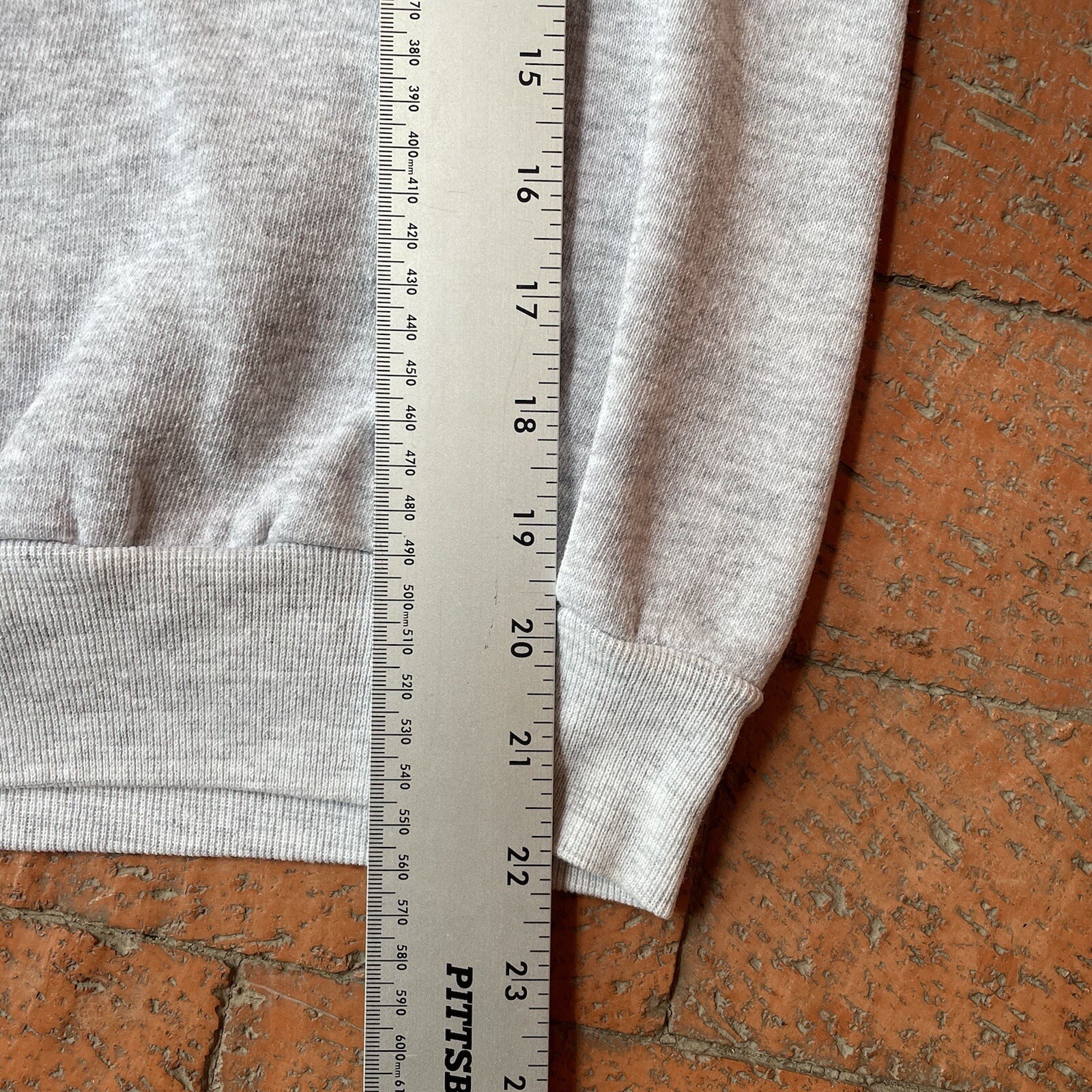 Vintage Tultex Gray Raglan Crafted Sweatshirt Made In USA One Of A Kind Kachina
