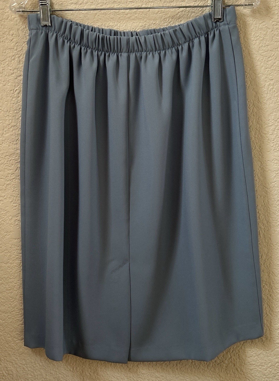 Vintage Michael Blake Dress 2 Piece Set Top Skirt Blue Wedding Formal Size 14P