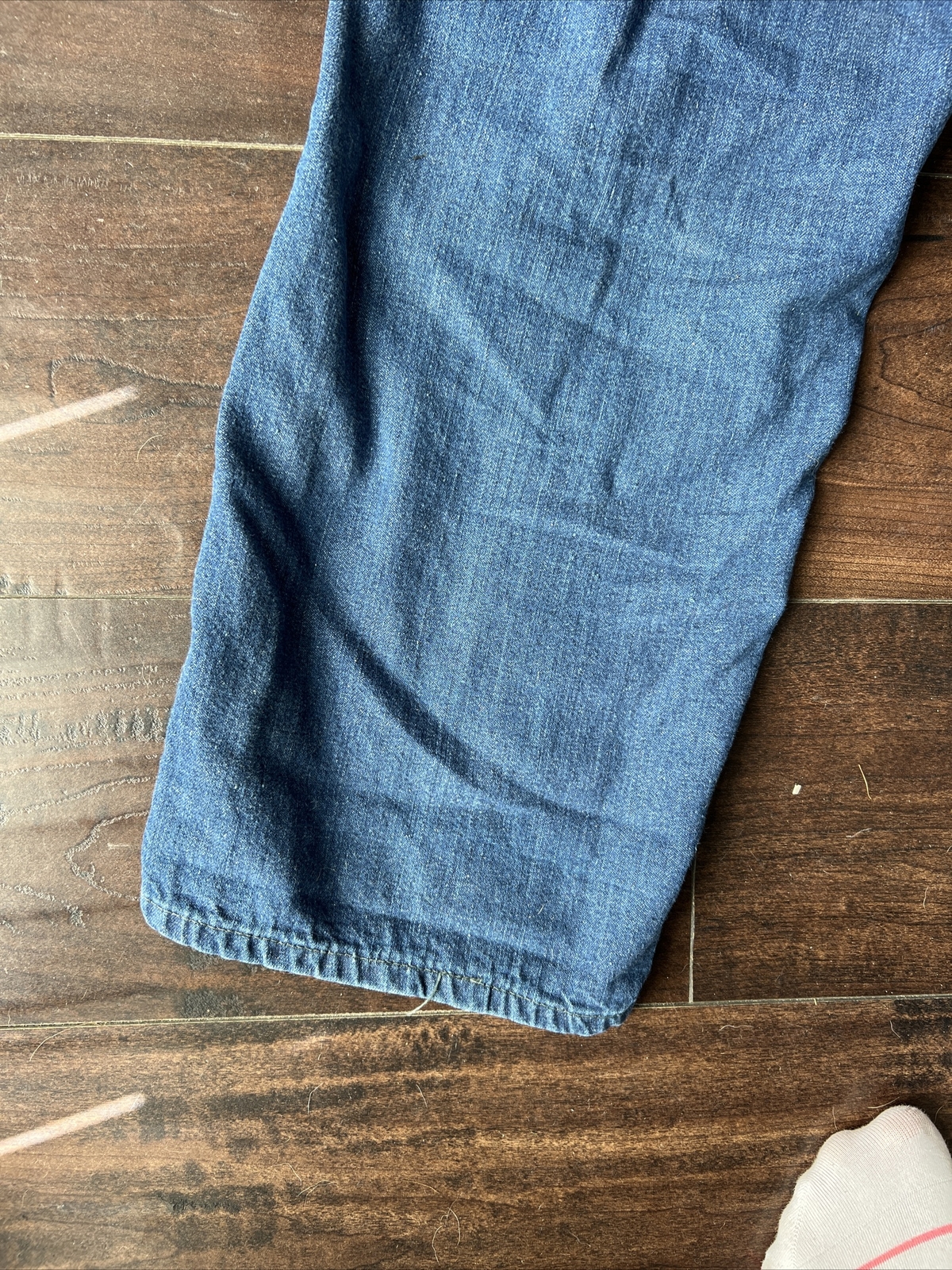Vtg 40/50’s RANCH CRAFT Side Zipper Sanforized Western Jeans Pearl Snaps S/M