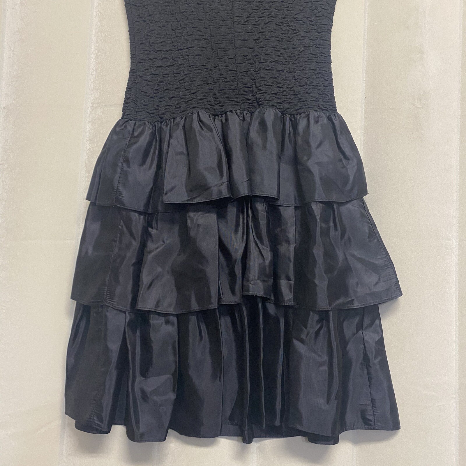 Vintage Wild Dress Women’s Dress Medium Fit Flare Tiered Bows Dirty Dancing 60s