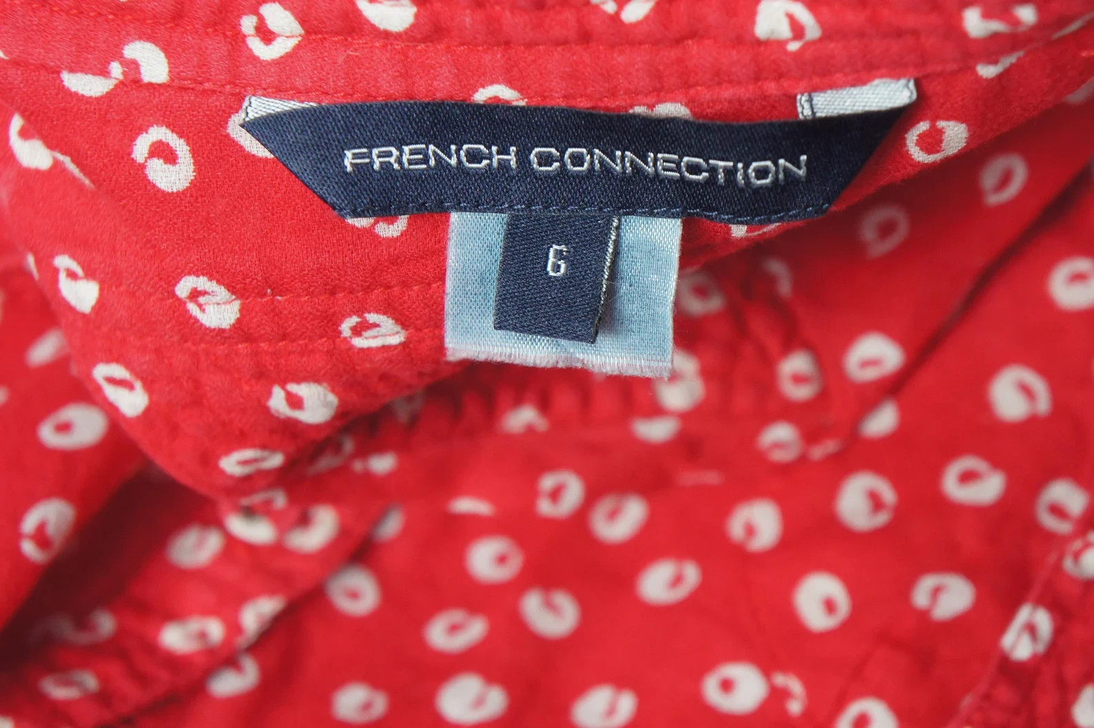 French Connection Self Tie Blouse Bow Blouse Secretary High Fashion