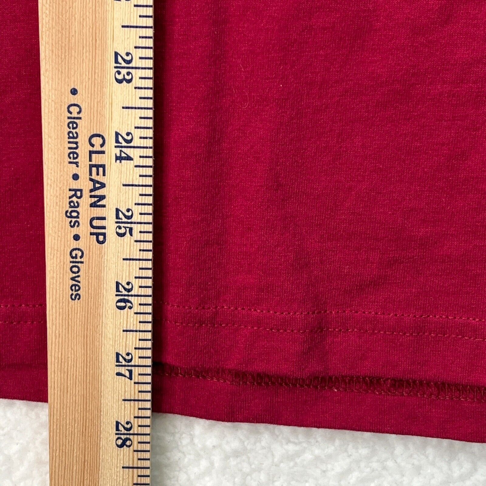 Vintage Wolves in Woods Nature T-shirt Handmade Womens Maroon FOTL Best Sewing