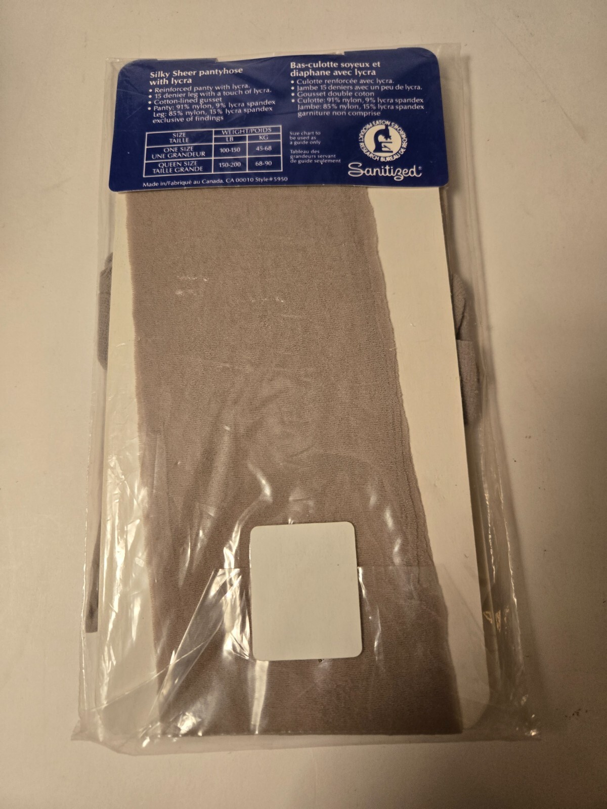 Vintage VANITY FAIR EATON Pantyhose Stone Gravier Fashion SHEER SEALED Hosiery
