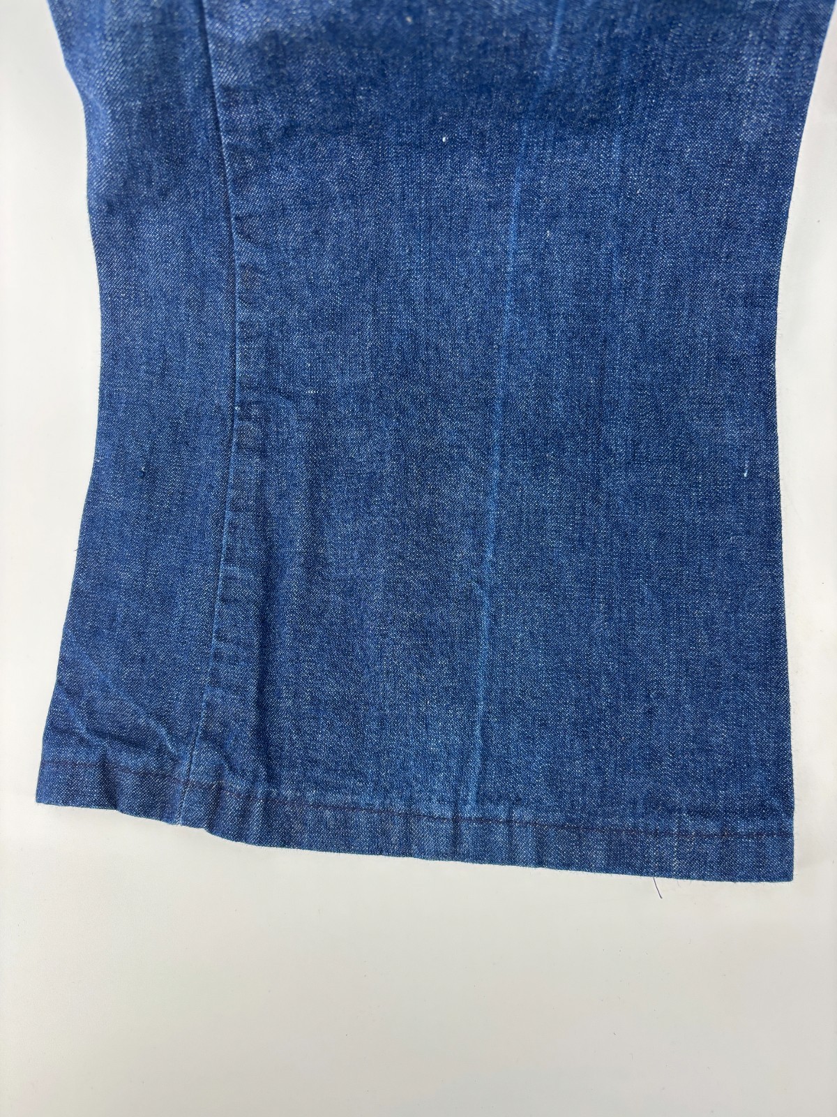 Rappers Bell Bottom Flared Jeans Womens Blue Denim High Rise USA 70s Vintage
