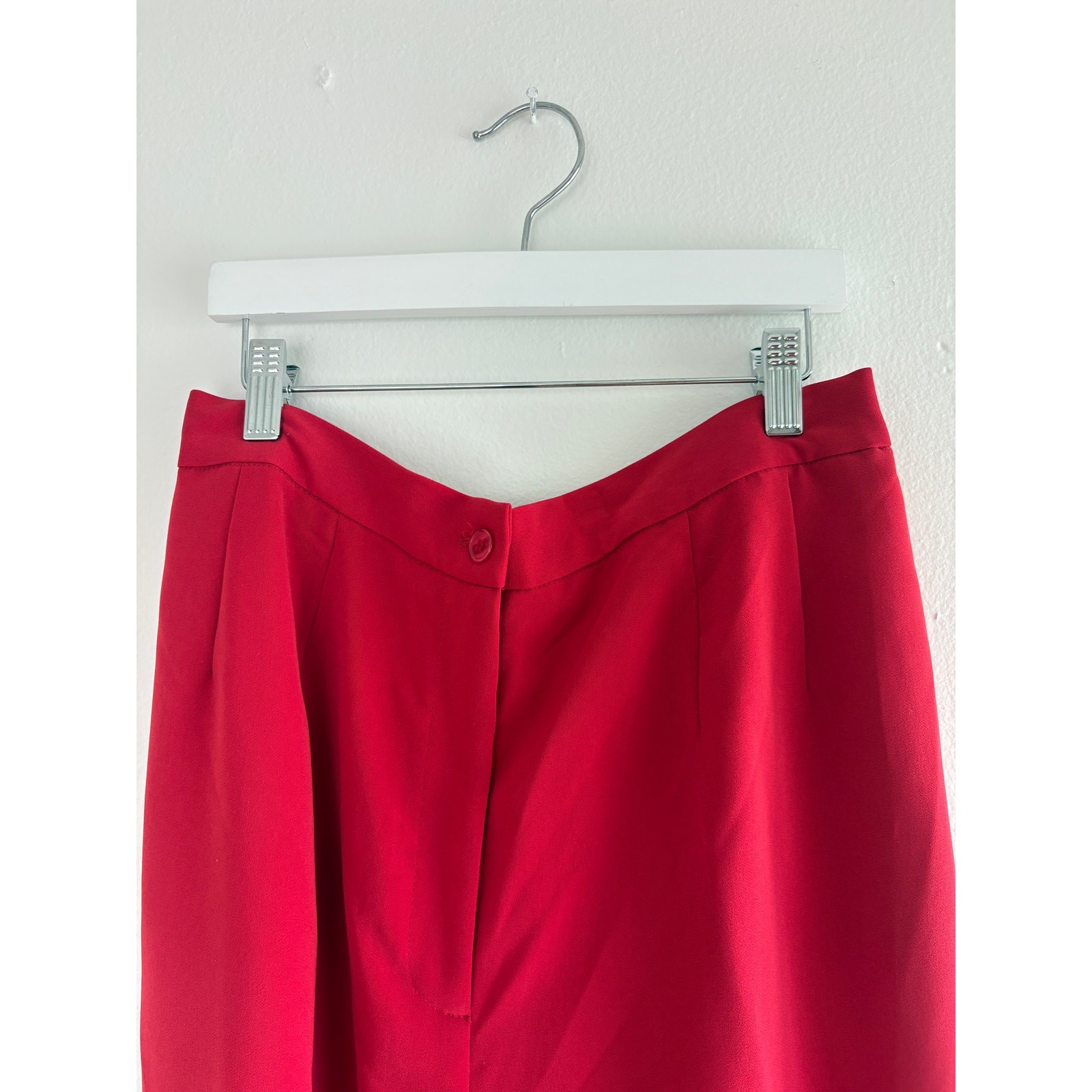 Faith Vintage Red Pant Suit Set Womens Size 14 Beaded Blazer Pants NWT