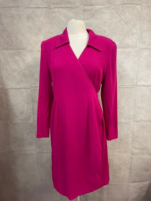 Vintage Oberon Women’s Dress Long Sleeve Pink Size 8