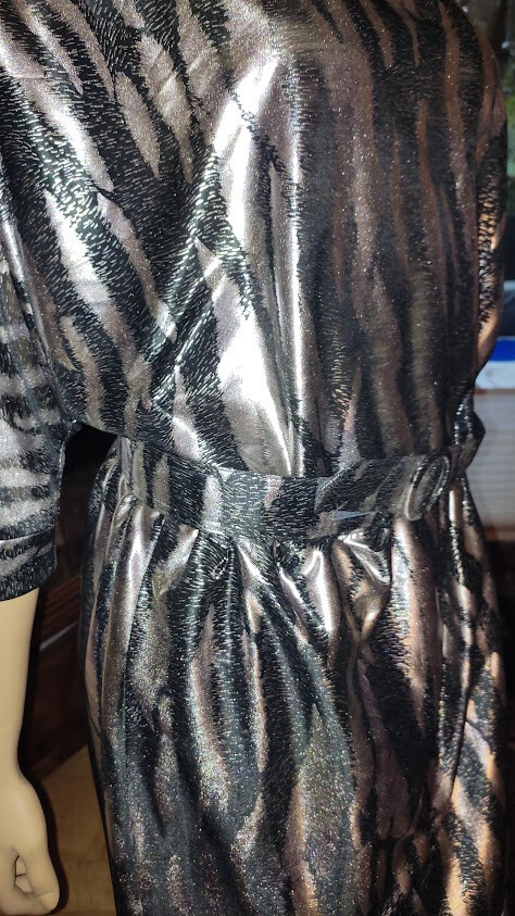 Evening dress cocktail dress from the 60s-size 42/44 black/silver