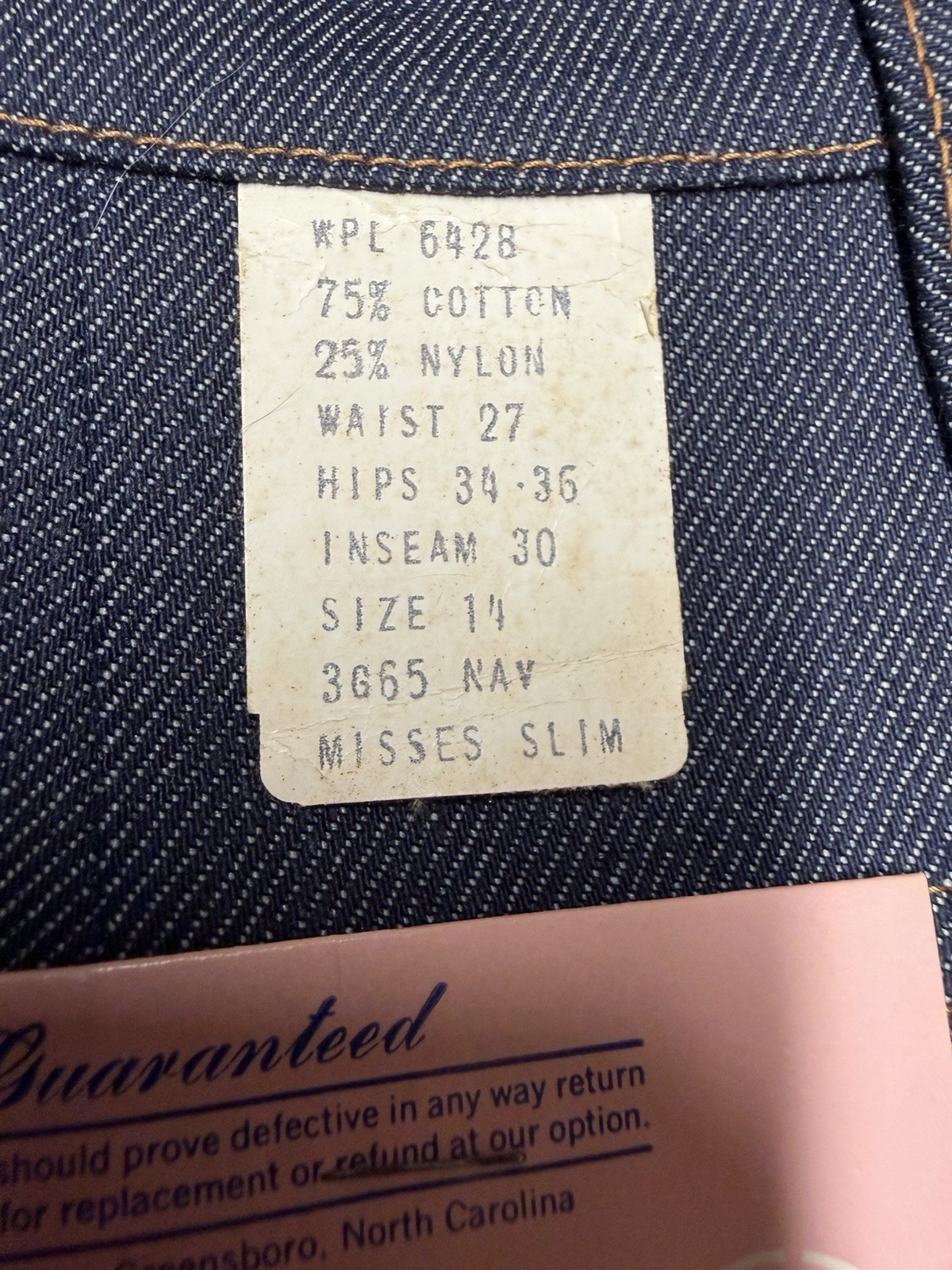 Vintage 1960s Maverick Jeans Size Misses 13/14 Slim ~ NOS NWT