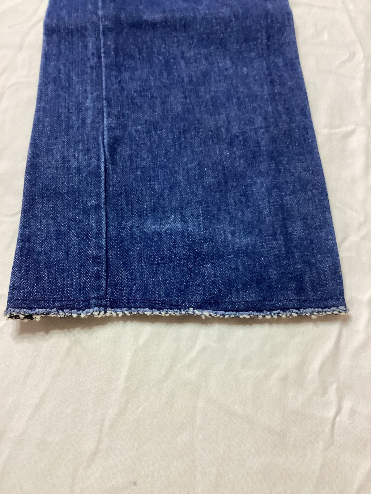 Vtg 70’s Rag City Blues Los Angeles Flare Jeans Zipper Front Sz 27 (22×32)