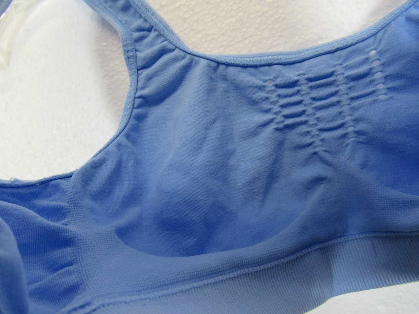Vintage Bestform Unlined Stretch Bralette Bra Size 34 Blue Wireless 5006088